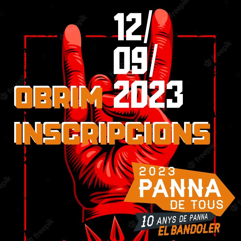 El proper 12 de setembre obrim inscripcions... Algú a "la sala" amb ganes de gresca? 🤘🏼☠️🤘🏼

#TerritoriPanna #Panna23