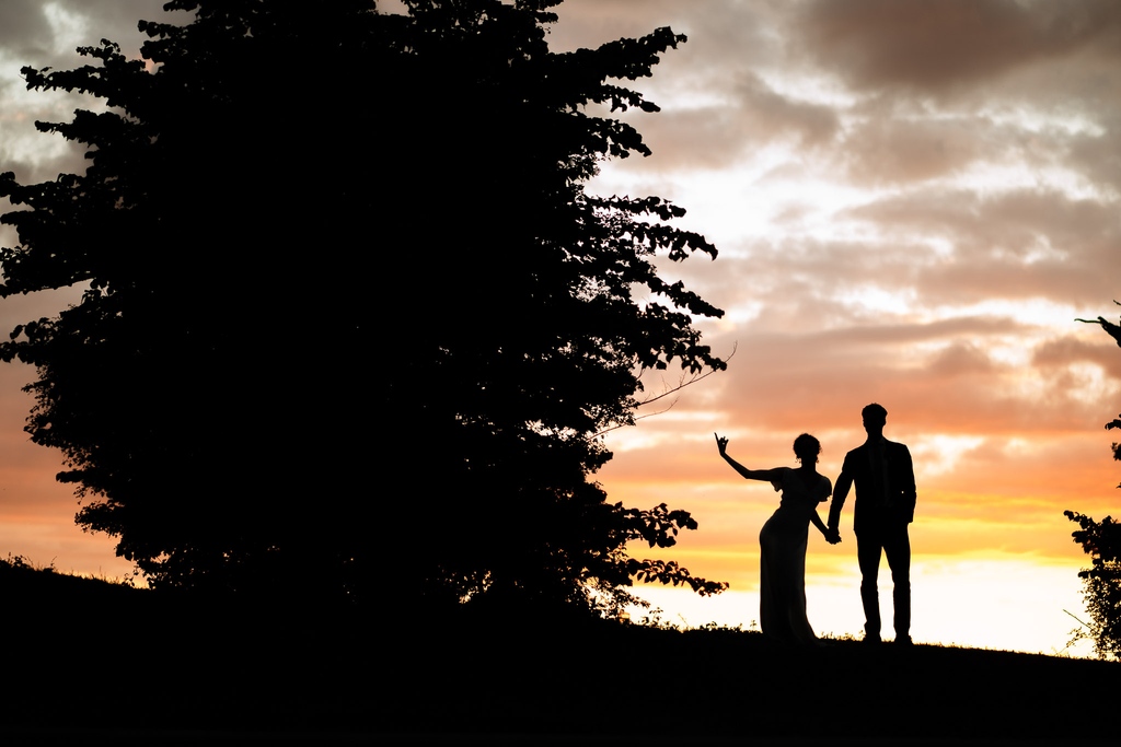 Did someone say sunset silhouette?? #dorsetweddingphotography #devonweddingphotography #dorsetweddingphotographer #devonweddingphotographer #cornwallweddingphotographer #highereggbeer #Highereggbeerwedding #highereggbeerfarm