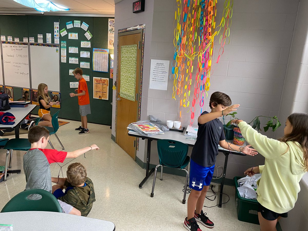 Logic puzzle working on communication and precise language in Mrs. Bush’s class.  <a href="/LIS_MrHart/">John Hart</a> #beLOVEland