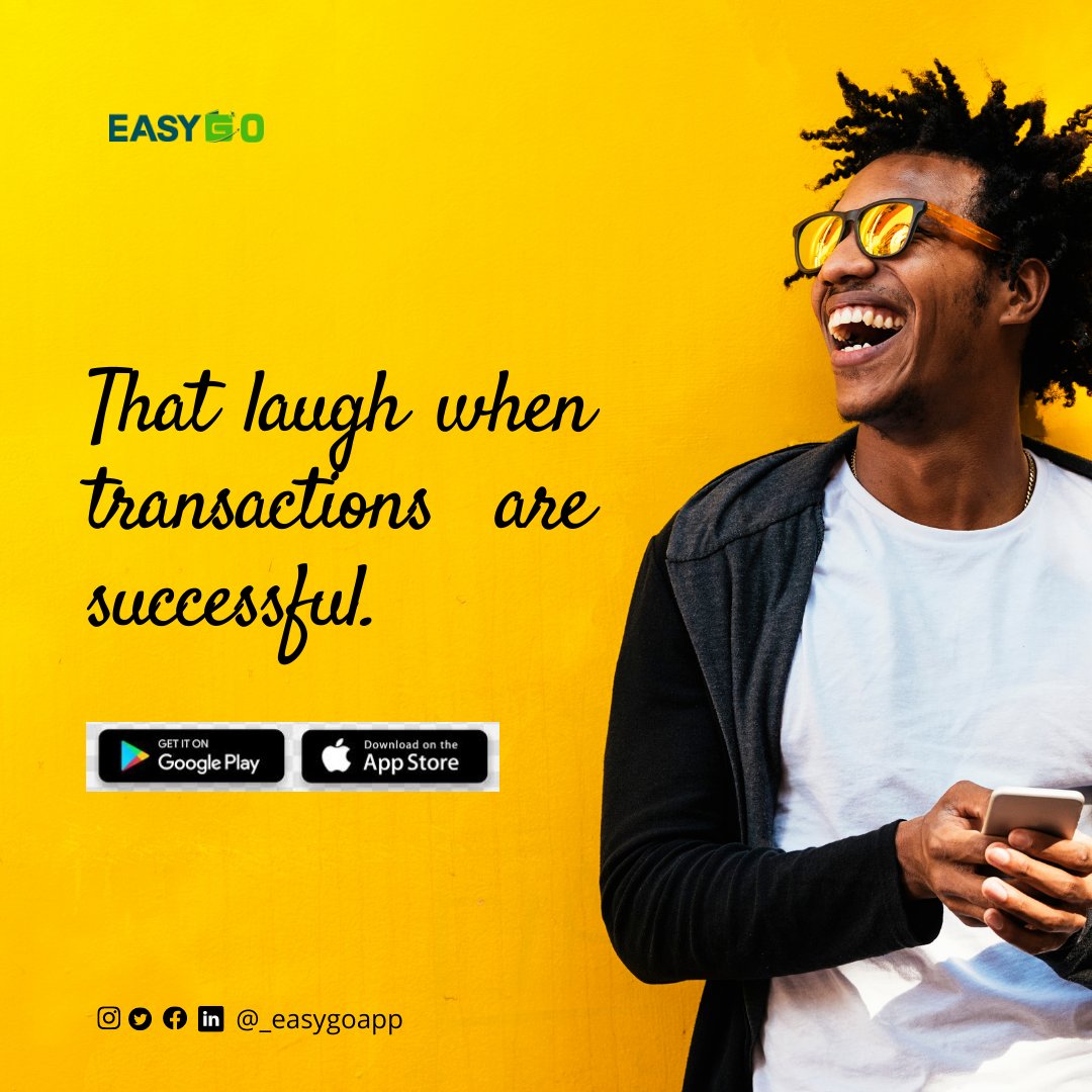 _easygoapp's tweet photo. Transaction is successful, Weekend is a Goal!
Download now
Google Play Store: https://t.co/LNFQHzh80C?
Apple app store: https://t.co/kIhm0VU6xF
#moneytransfer #billpayments #withdrawal #paymentsolutions #qrcode #POS #virtalpos #easygo #easylife #walletaccount #tgif https://t.co/nQTnpN0rGZ