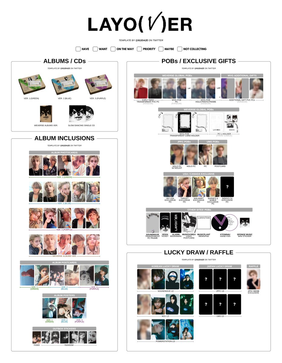 BTS Layover テテ V PVC トレカ Weverse レイオーバー BTS Layover