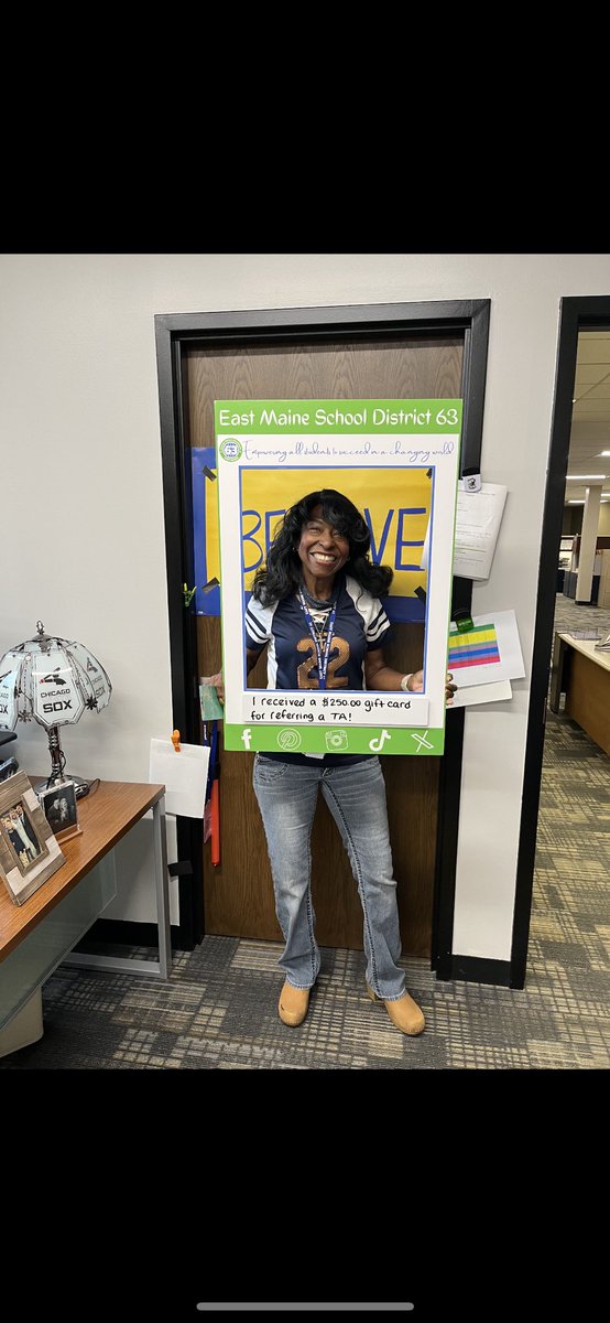 Teaching Assistants are challenging to hire these days. Therefore, in D63 we offer a $250 gift card to any staff member that refers a TA that we end up hiring.