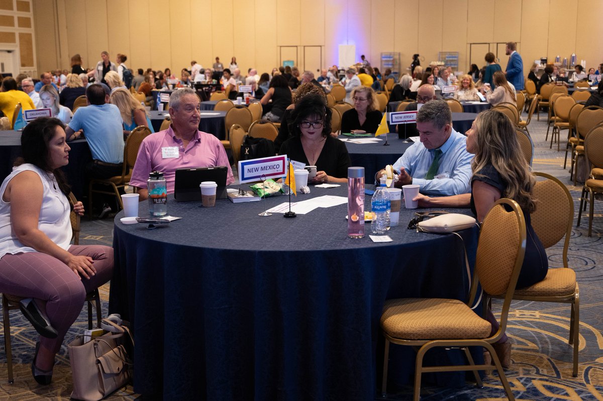 Hunt_Institute's tweet photo. It’s time for some state team goal setting! Attendees are working together to establish early childhood goals. Some of those goals include increasing early childhood educator wages, tax credits, and ways to better fund child care. #ECLS23 https://t.co/ZnSzdZBb3U