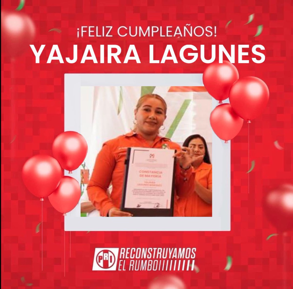 ¡Feliz cumpleaños Yajaira Lagunes! 🎂

Que sea un día lleno de dicha en compañía de su familia y seres queridos. 🥳