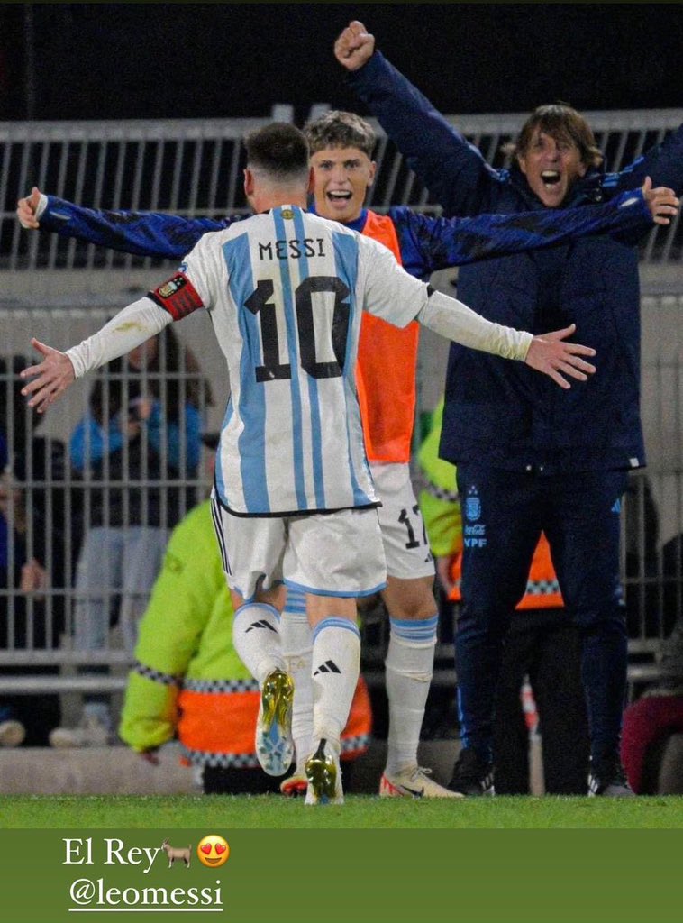 giraltpablo's tweet photo. ❤️🇦🇷 La historia que subió Alejandro Garnacho en su cuenta de Instagram.

"El Rey🐐😍" https://t.co/Qk4EaCDf7S