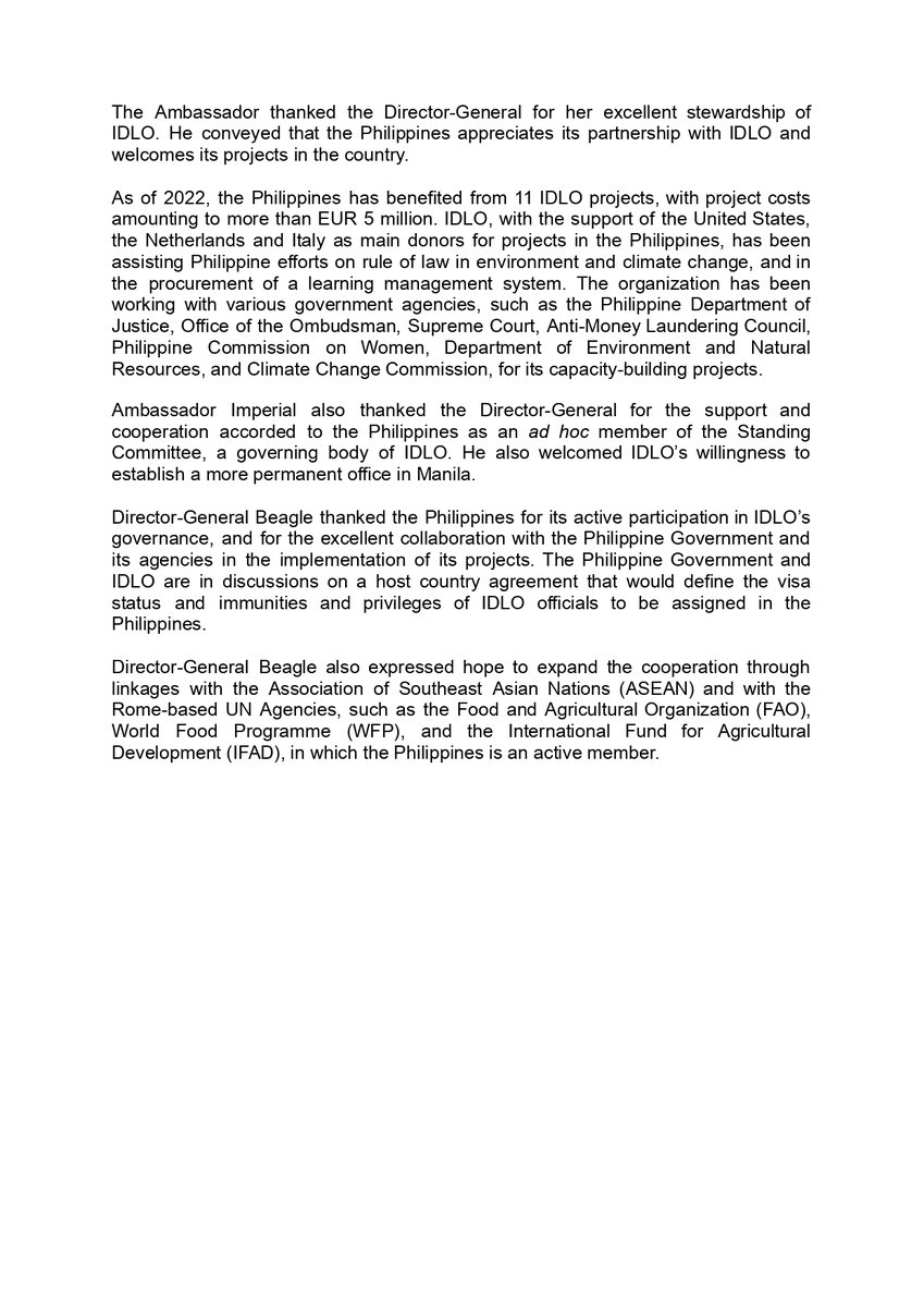Philippine Embassy in Italy tweet media