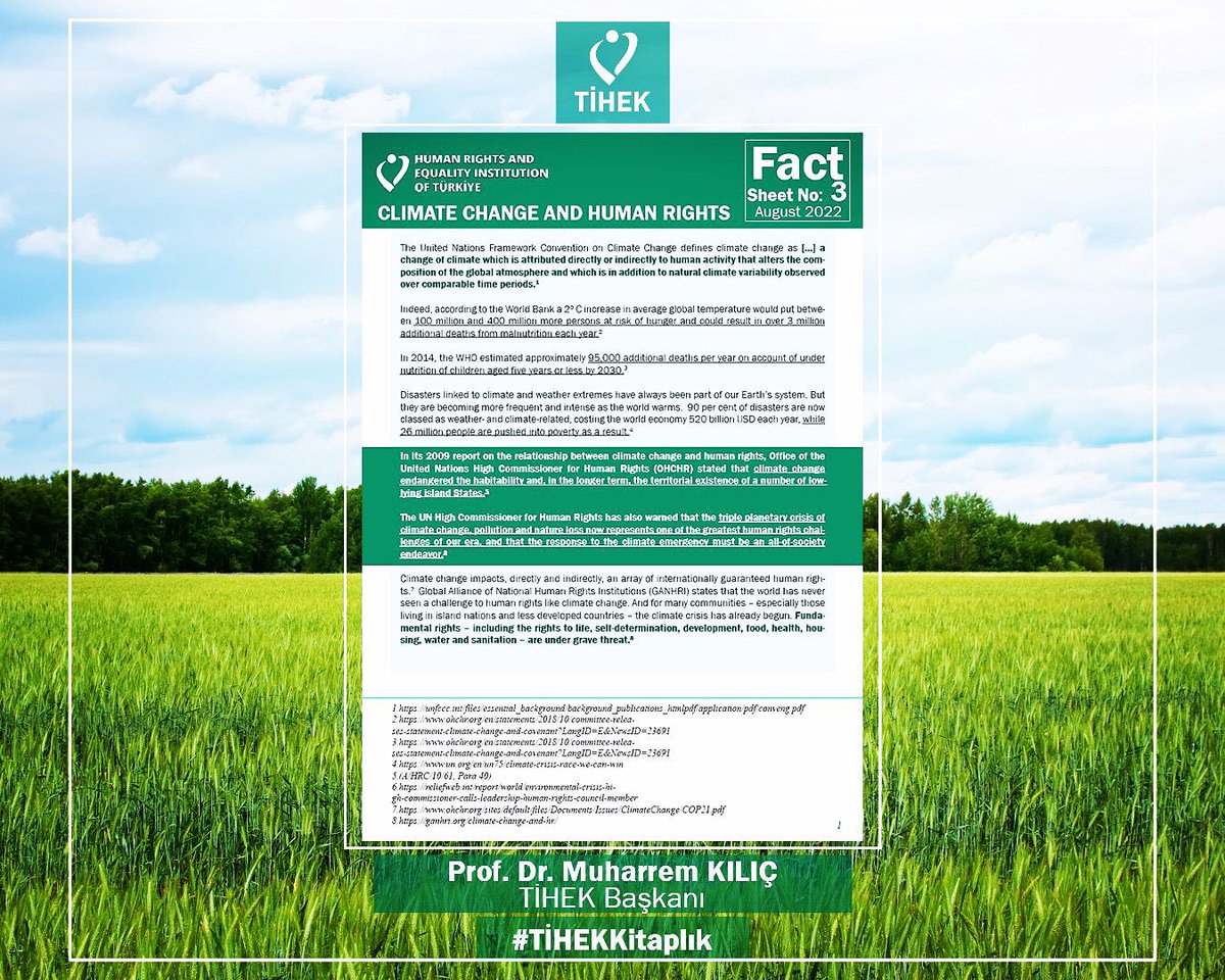🌲Climate Change and Human Rights 

⤵️⤵️
tihek.gov.tr/public/editor/…

#humanrights #equality #climatechange #NHRIs #HREIT