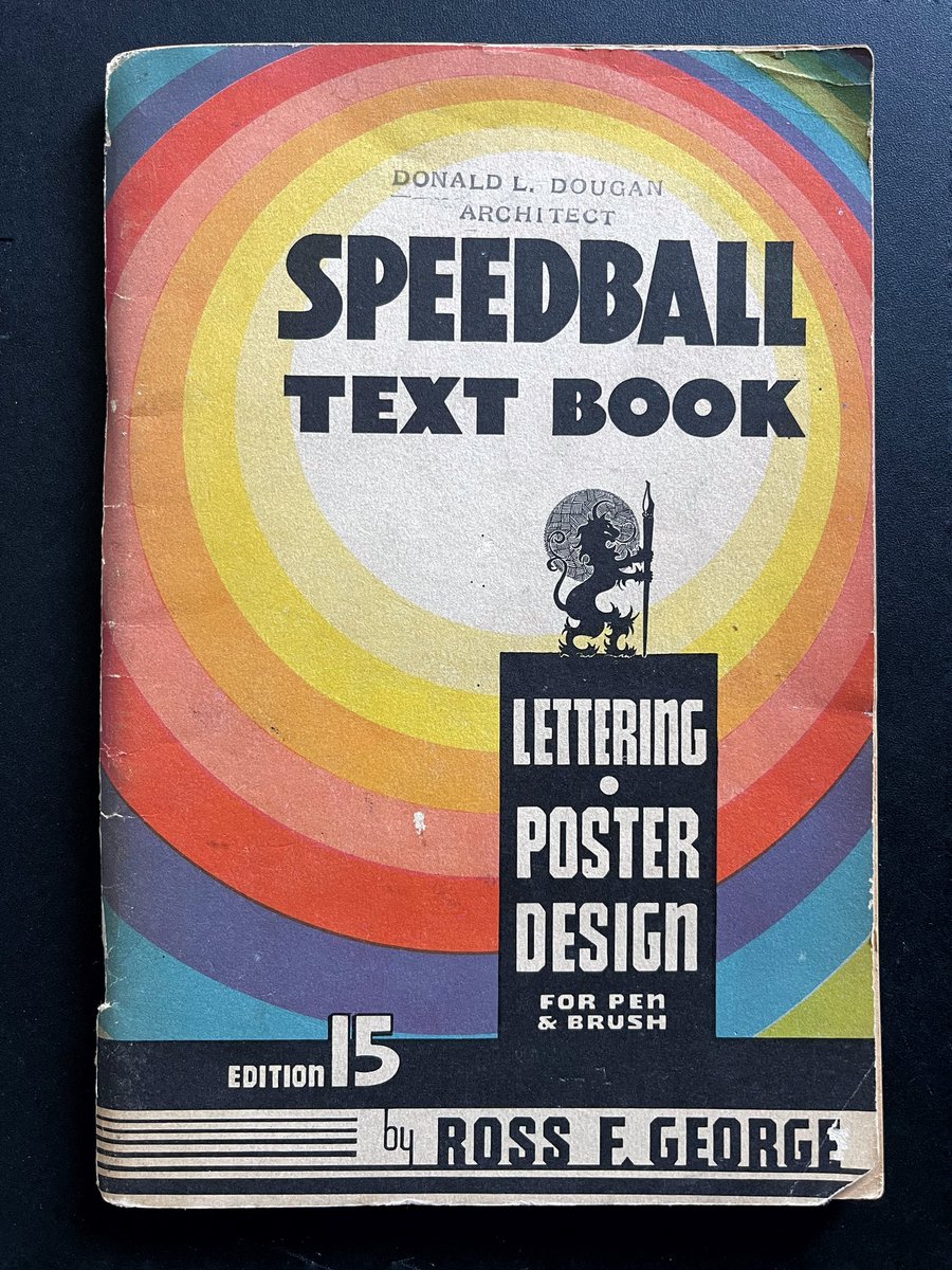 ColinC_Design's tweet image. Speedball lettering book from 1948. #handlettering