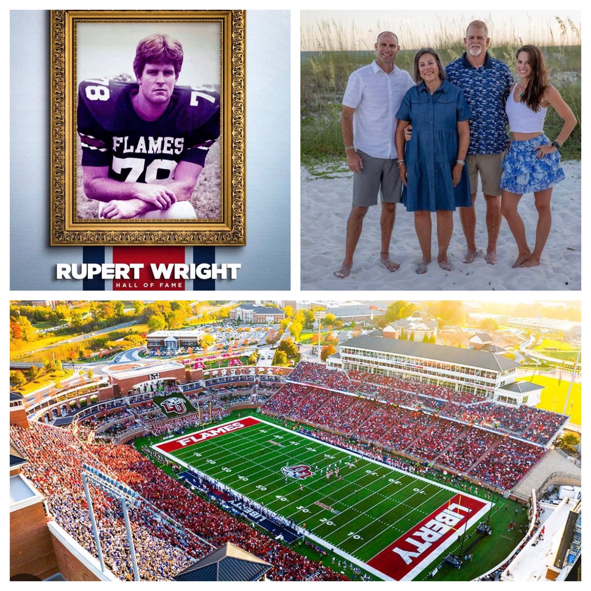 Hyped for my Dad today!!! Today he is getting inducted to the Sports Hall of Fame at Liberty University for Football! Congratulations Dad, you are firmly cementing your legacy at Liberty today! Proud of you!