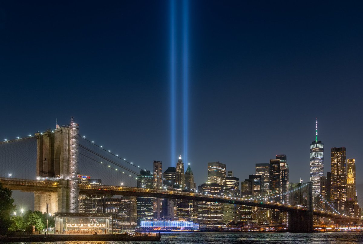 On the 22nd anniversary of the 9/11 attacks, buildings throughout New York will illuminate their facades and rooftops in blue as part of our Tribute in Lights initiative, a partnership with <a href="/nyctourism/">NYC Tourism + Conventions</a> that extends the power of our iconic Tribute in Light installation. Together,