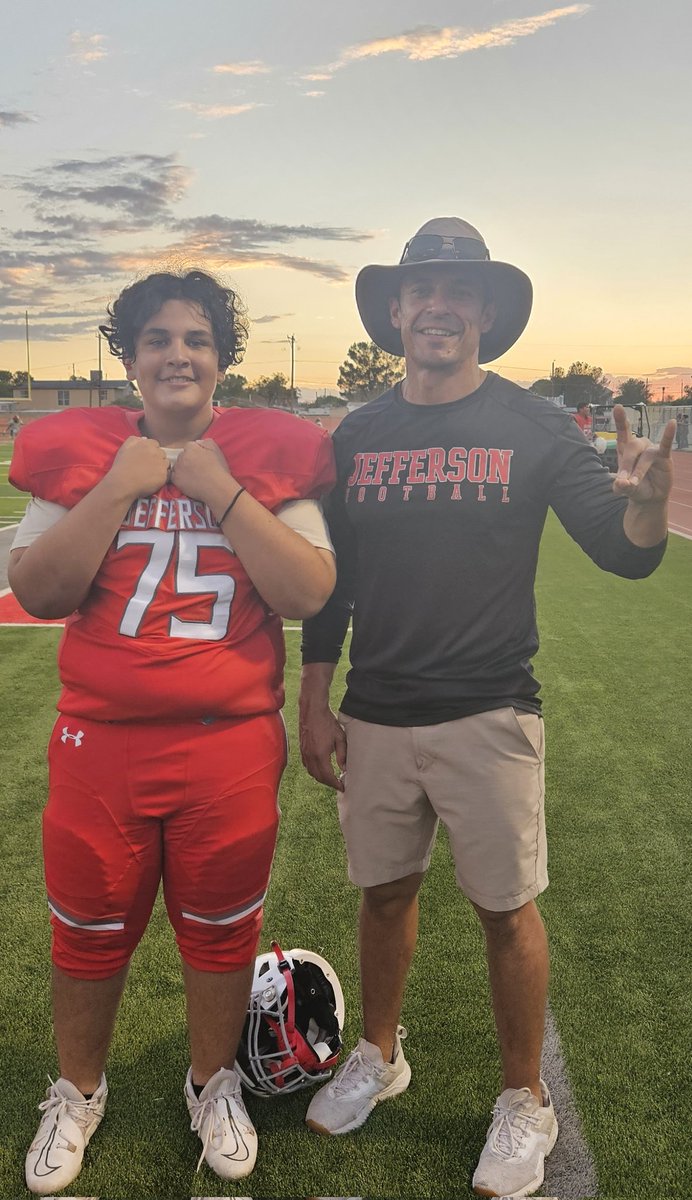 Watching my son play and being able to coach him at the same time??  Priceless... Then to add on to that enjoying the fruits of his labor with a Big win against a Solid Team?? Forget about it..@LaJeffFB @Coach_Harris4 @RamosJ_JSHS @tony122671 @coachcompian Thank You Coaches!