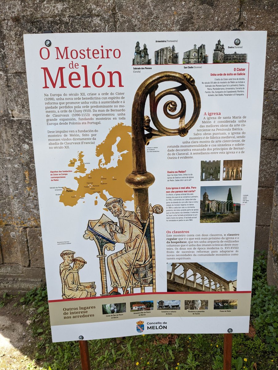 RestauracioArt's tweet photo. Hemos visitado el Monasterio de Santa Maria de #Melon, gran ejemplo del #románico en Galicia, y no hemos podido entrar a ver ni la iglesia ni los restos de los claustros. Vergoña!
@apatrigal @DeputacionOU #entreabadias #patrimoniogalego https://t.co/u2TmiFjFpH