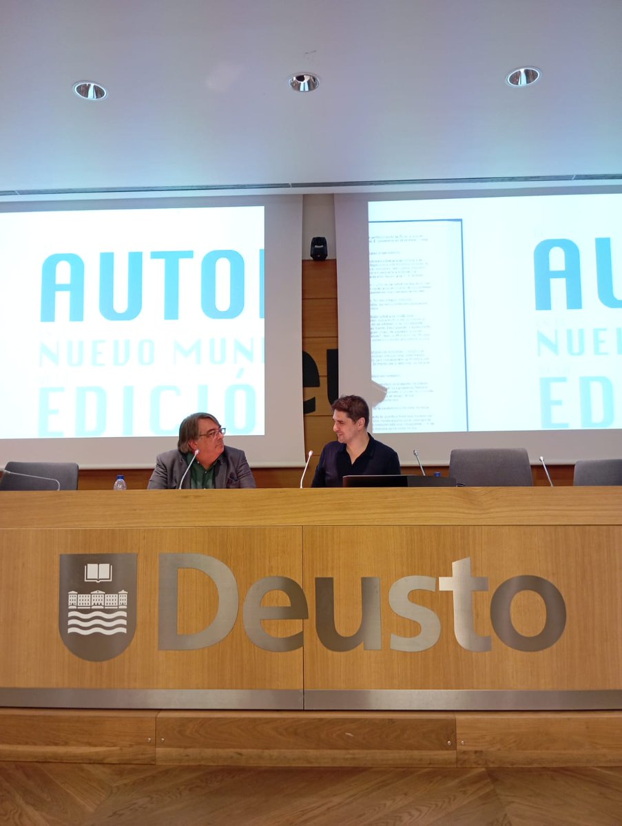 AEEEIE's tweet photo. 💯Estupenda charla sobre "Cómo afecta la política a la cultura" con @EdNawotka de @PublishersWkly & @jesusruizmantilla (@el_pais ) en las
𝗫 𝗝𝗢𝗥𝗡𝗔𝗗𝗔𝗦 𝗗𝗘𝗟 𝗔𝗨𝗧𝗢𝗥 𝗘𝗡 𝗘𝗟 𝗡𝗨𝗘𝗩𝗢 𝗠𝗨𝗡𝗗𝗢 𝗗𝗘 𝗟𝗔 𝗘𝗗𝗜𝗖𝗜Ó𝗡 #autor23 #udeusto #bilbaoudala #kultura #ia #pw https://t.co/eulZ3mzXeE