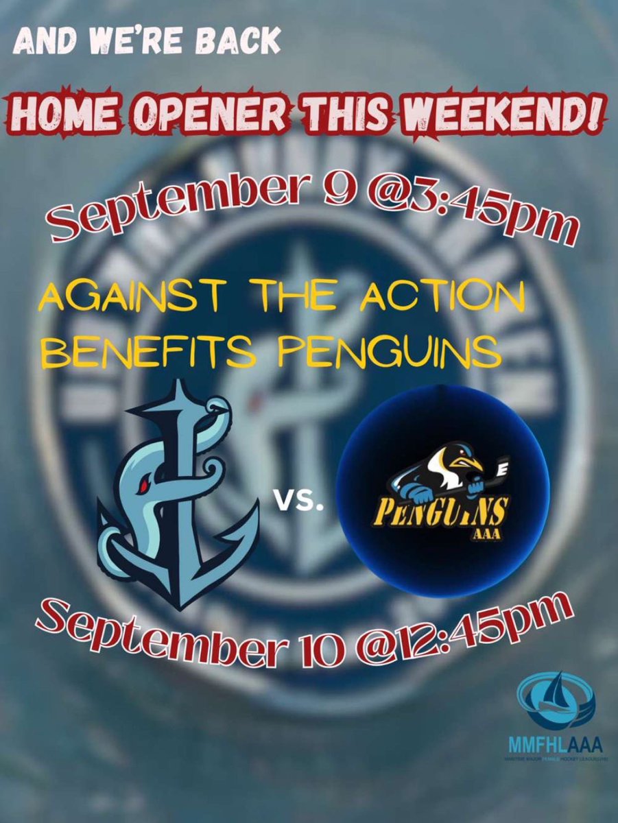 🐙🐙 Kraken fans - the day has arrived - season opener is happening this weekend where we welcome the Action Benefit Penguins to the den 🐙🐙 <a href="/nbfaaahl/">New Brunswick AAA Female Hockey</a> <a href="/MMFHLU18/">The MMFHL</a> <a href="/HockeyNB/">Monad ⨀</a>