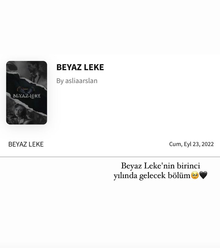 23 Eylül çabuk gel 🫶🏻🫶🏻
#BeyazLeke