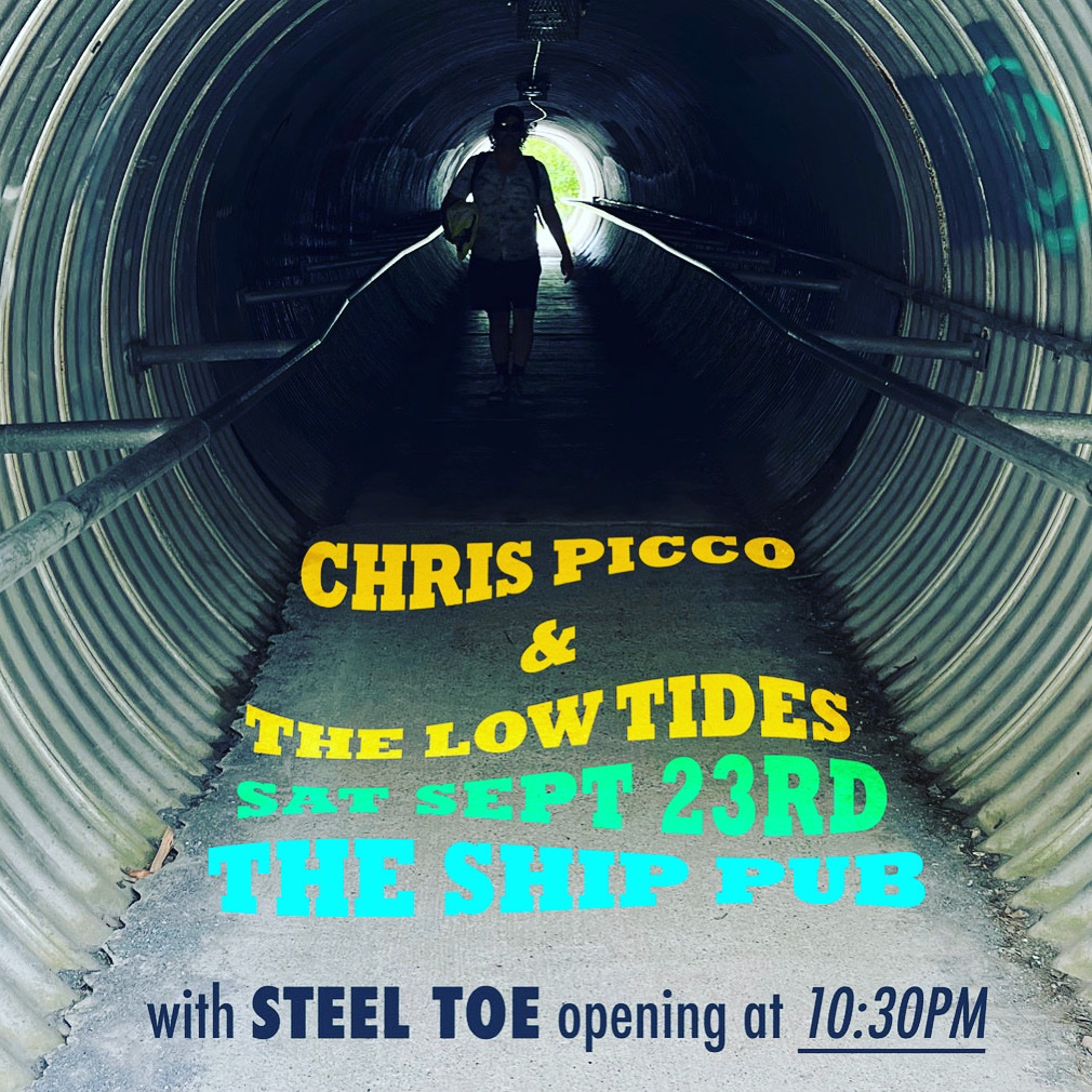 Chris Picco &amp; The Low Tides Live at The Ship Pub Saturday. Sept 23 w/ special guests Steel Toe! Get your tickets early ~ rb.gy/3ewi1
#theshippub #livemusic #stjohns #newfoundland #powerpop#rocknroll #singersongwriter #splitdownthemiddle #newmusic