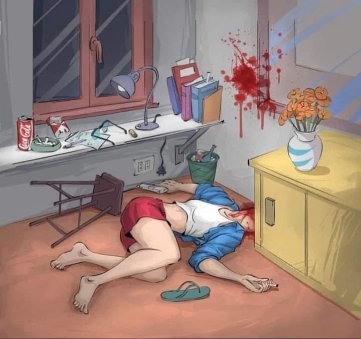 devessentially's tweet image. Who is a detective??
Suicide Or Murder 🤔