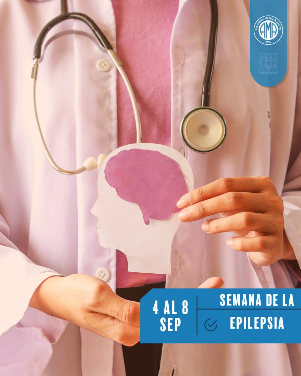 Del 4 al 8 de septiembre del se celebra en nuestro país la Semana Nacional de la Epilepsia.

🧠 La epilepsia es una condición cerebral crónica, caracterizada por convulsiones a repetición, que puede aparecer en cualquier momento de la vida.