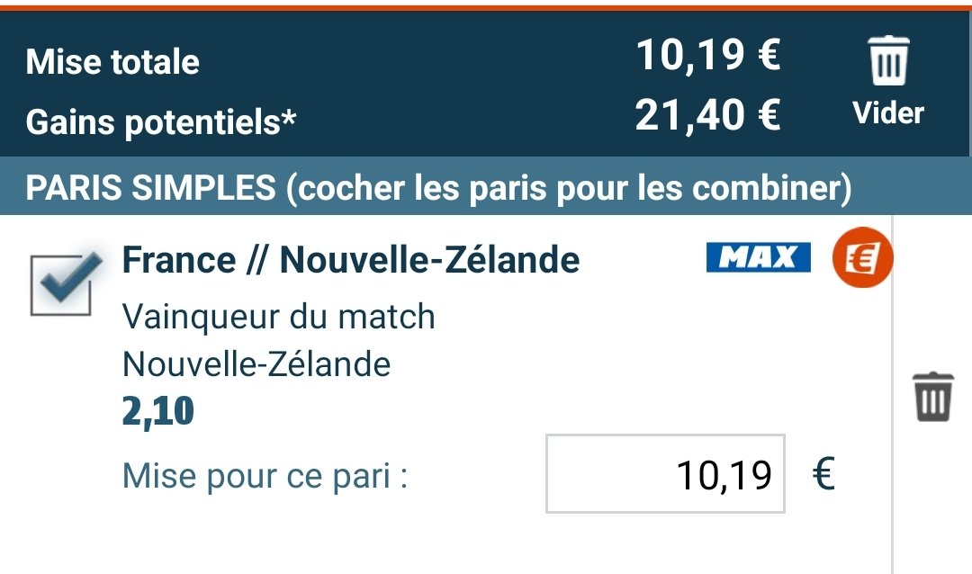 BPPLT8's tweet image. BPP -&amp;gt; Promo Winamax Monopoly
J'ai bien fait d'attendre la cote vient de bouger !
On tente une gare ou d'autre défis :
On perd 4,24€ mais récupérer la carte si la France gagne ! 🔥
On perd 1,48€ mais on gagne 5€ de FBs sur PSEL et on passe PMU
Remboursé si Nul !
#TeamParieurs