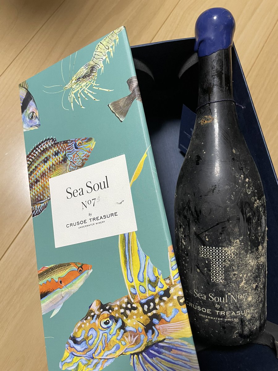 今日はコレで🍷
長い間、海底でご苦労様でした🐠

#SeaSoul No.7 #ワイン
