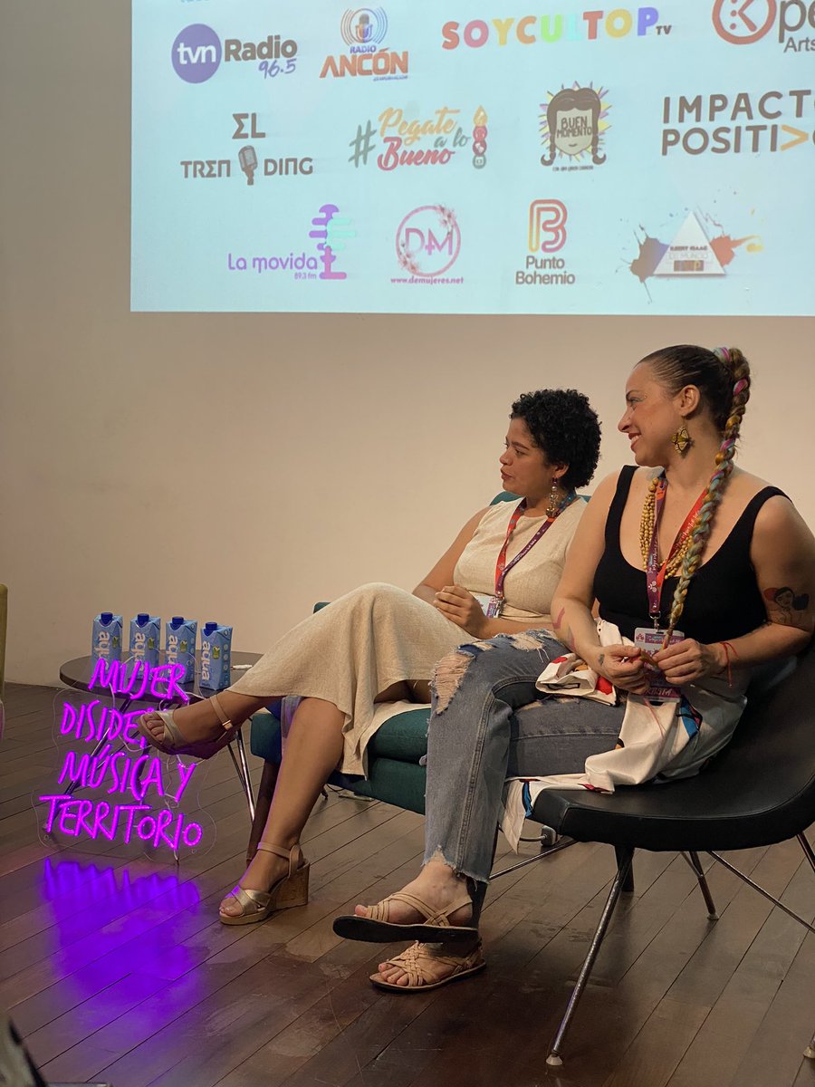 En el conversatorio: Musica para la transformación social. Gracias <a href="/MIMLATAM/">MIM LATAM</a> por la invitación. 🫶🏽