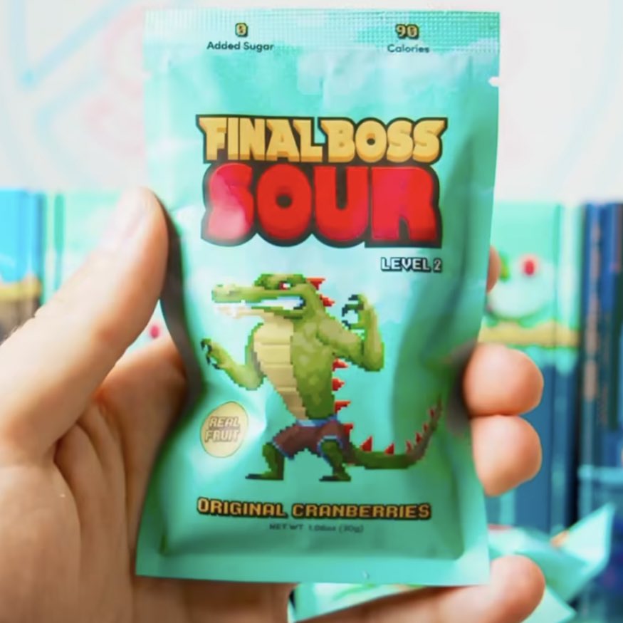 iiiitsandrea's tweet photo. a sour snack —
that isn’t candy?

@ScienceInc debuts 

“FINAL BOSS SOUR” 
https://t.co/B5OaidVN1R

love this positioning of 
“nature’s sour candy” 

would also nominate kiwi 

yes to gamifying “sour” 

nostalgic  to “Cry Baby” or “Warheads” re: tolerance https://t.co/ca7DFRVsih