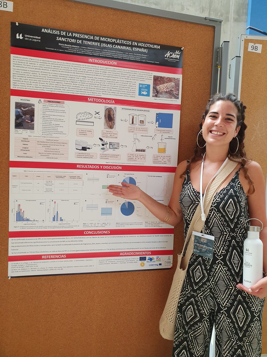 AchemGroup's tweet photo. Here's the update!! Congratulations to all of them for their hard work, and also Gloria Navalón, former Master Degree student of @AchemGroup, who has also participated presenting her final master degree project. #microplastics, #pyroplastics, #krill, #holothuria https://t.co/i3y7b1HjZv