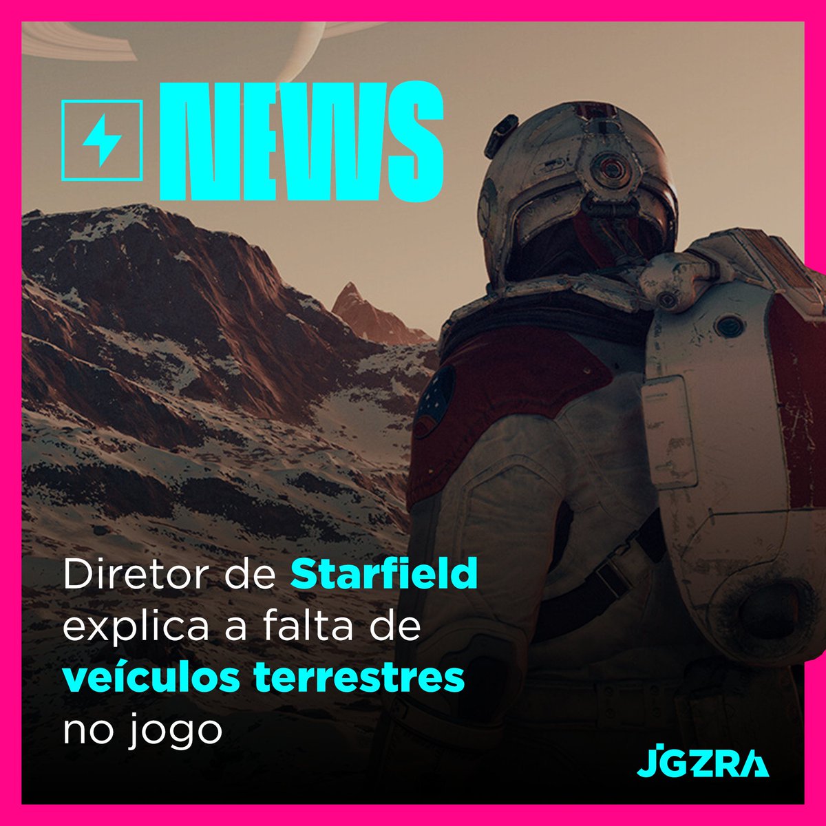 De acordo com Todd Howard, a possibilidade de dirigir veículos iria “mudar muito” o gameplay de Starfield.  🚀

Concorda com ele? Sentiu falta de algum jeito mais rápido de explorar os planetas?

Saiba mais: bit.ly/3RvOcHp