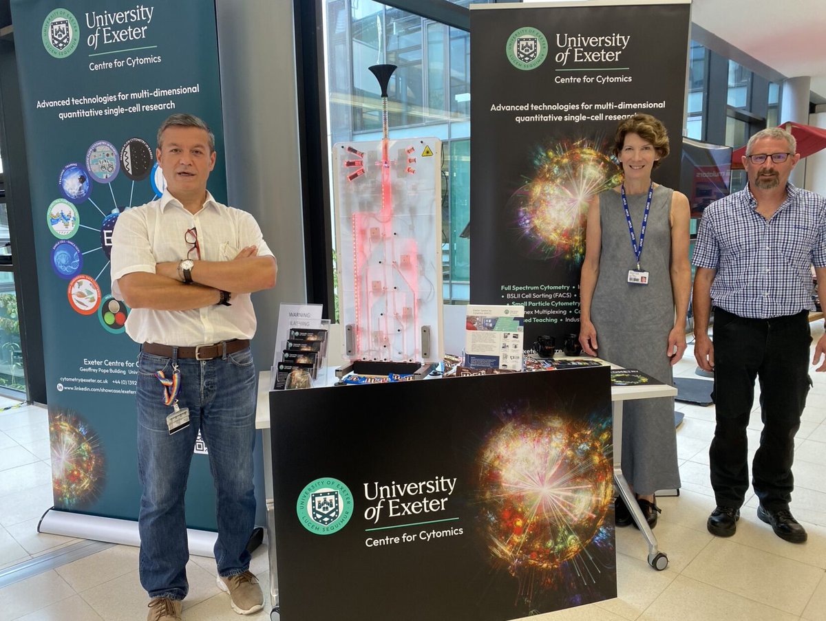 Thanks to @EngExeter for superb design and support for 'CytoM&Metry'@UoEXCC @BSF2023 @UniofExeter @UoETechServices @OneVoiceTeam #flowcytometry #SingleCell #cytomics #datadiscovery