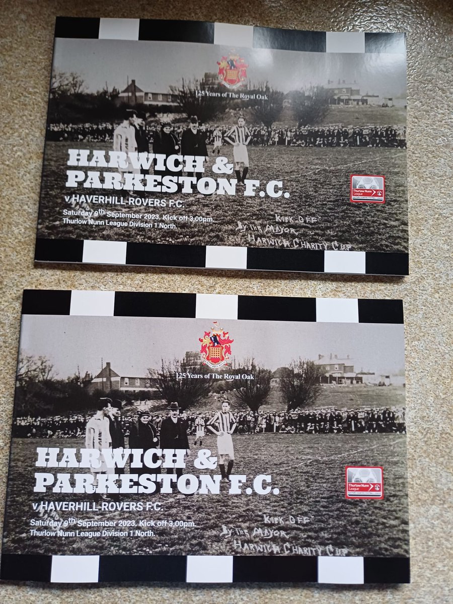 😛 They've arrived!

📖 125 years of history in 56 pages.

📧 Orders to Harwichfc@yahoo.com.

👍 If you've already emailed, we'll be in touch shortly.

#BumperProgramme
#TomorrowsProgrammeToday