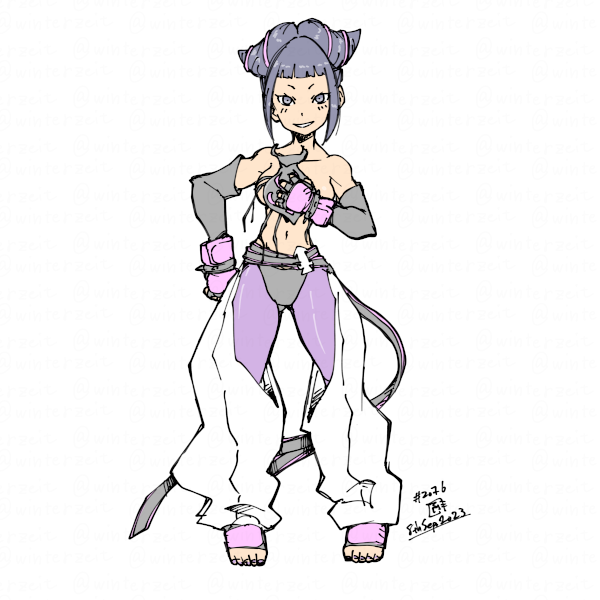 ハン・ジュリ 「2023-09-08 #一日一絵」|ふゆ(ドとレとミとキュとゴとヱの音が出ない)のイラスト