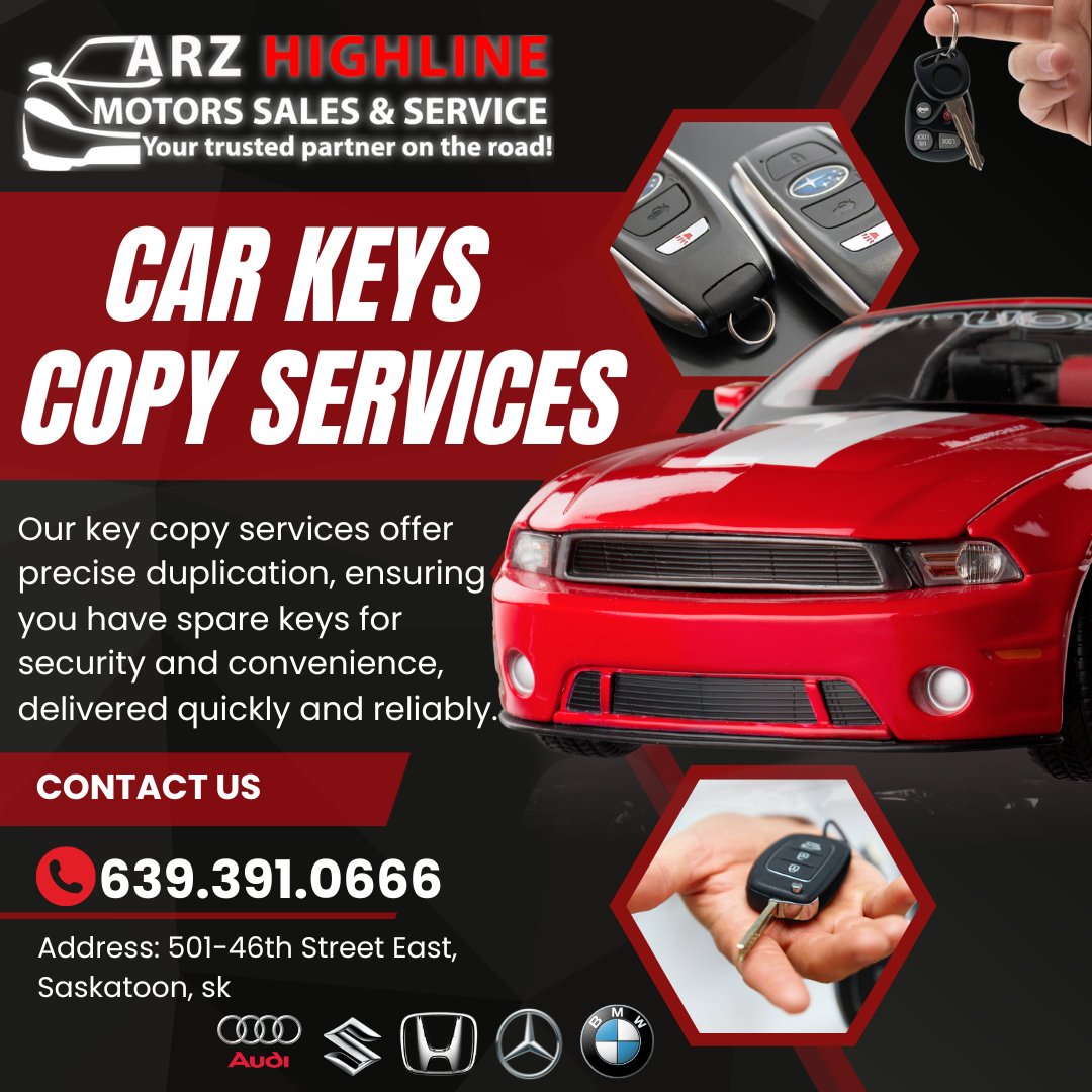 ArzMotors's tweet photo. Call us: 639.391.0666 
Address: 501-46th Street East, Saskatoon, sk, Canada
#AutoKeyDuplicationSaskatoon, #DuplicateCarKeys, #SpareKeyssaskatoon, #KeyCutting, #KeyCopy, #KeyReplacement, #KeyDuplicationInSaskatoon, #KeyMaking, #CarLocksmith, #KeyReplica,
https://t.co/TIpS5C0TJZ https://t.co/sHOkMLZDTr