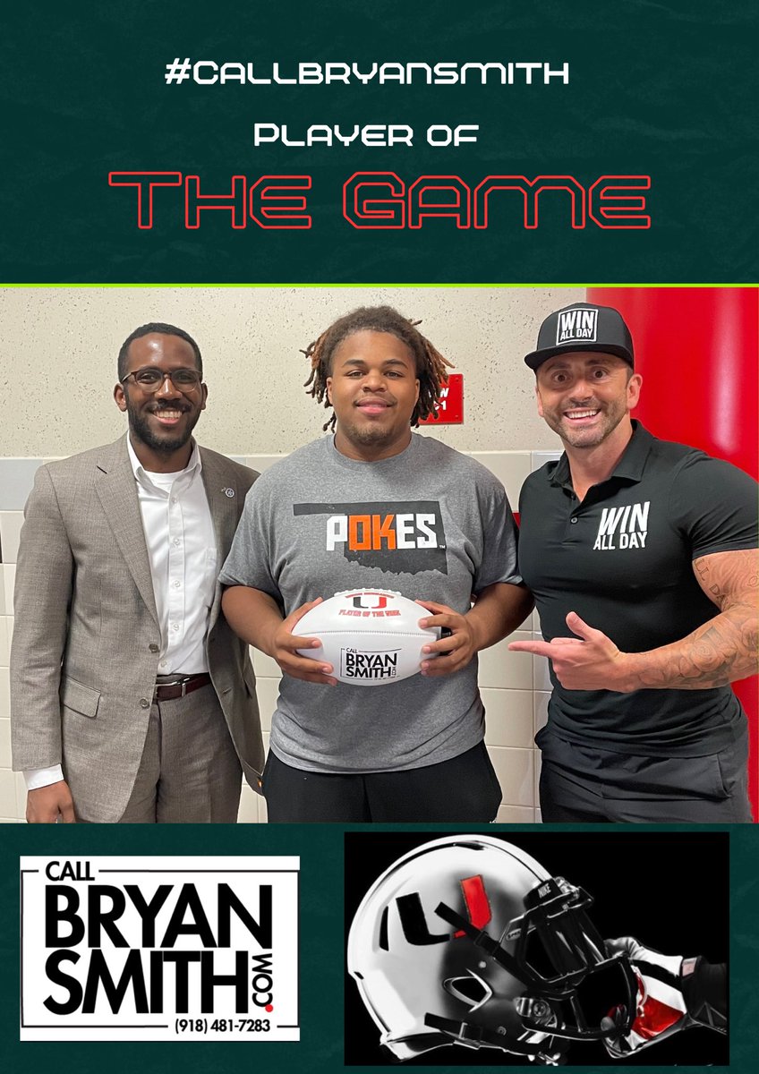 It’s football time in Oklahoma!

The #callbryansmith player of the week is Trey Barnes of the Union RedHawks 
Defensive line Vs BA 
6 total tackles 
2 sacks
4 QB hurries. 

#UnionFB
#callbryansmith <a href="/UnionFootball/">Union Football</a> <a href="/VYPEOK/">VYPE Oklahoma</a> <a href="/SoonerFootball/">Sooner Football</a>
