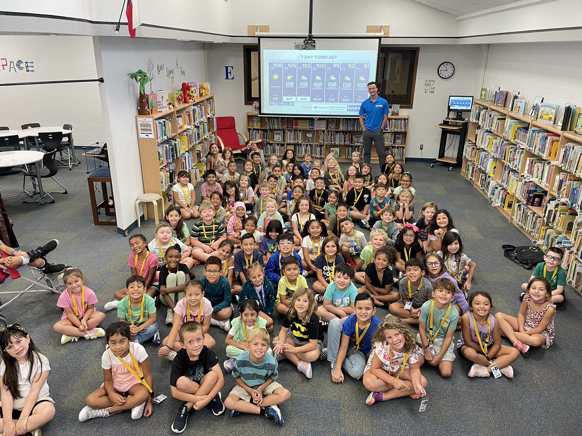 Had a great time this morning talking with the 1st graders at Kyle Elementary!