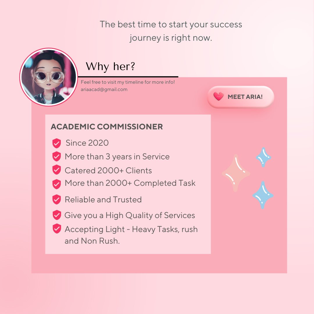 Aria || Academic Commissions || OPEN! tweet media