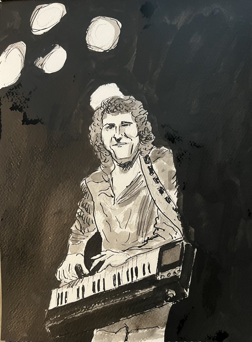 PeterLandau's tweet photo. Gary Wright, Who Had a ‘70s Hit With ‘Dream Weaver’ #obitpix #garywright #dreamweaver #loveisalive #spookythooth #artofinstagram #penandink #drawing #illustration #portraitdrawing https://t.co/3KSgJfOGmW