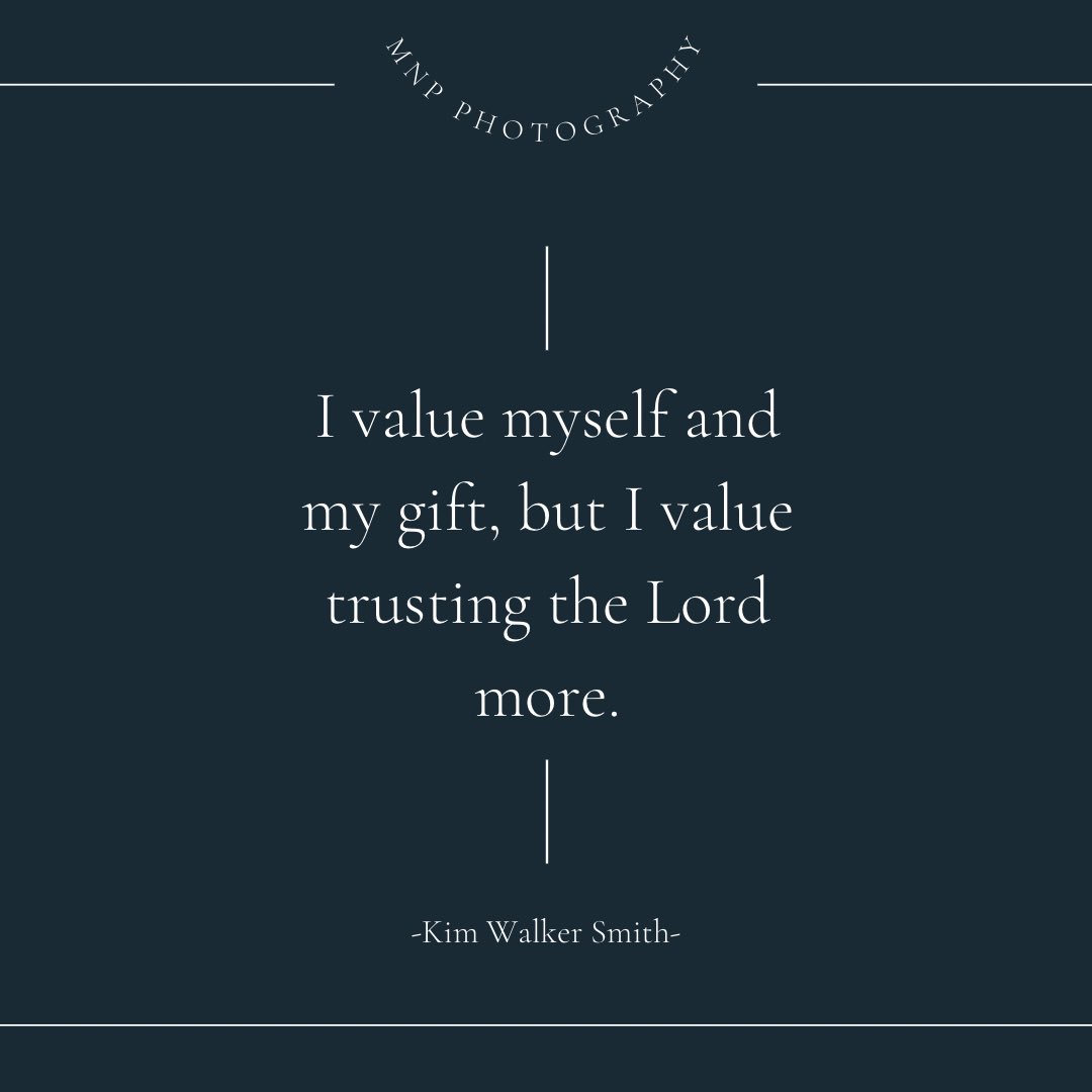 MNPphotography's tweet photo. On a recent podcast @kimwalkersmith said this….

This seemingly simple statement just hit me. Often times we value our gift over valuing what the Lord thinks or how He wants to use it. 

Food for thought… especially my #kingdomcreatives #kimwalkersmith #mnpphotography https://t.co/JELjtvhW1Y