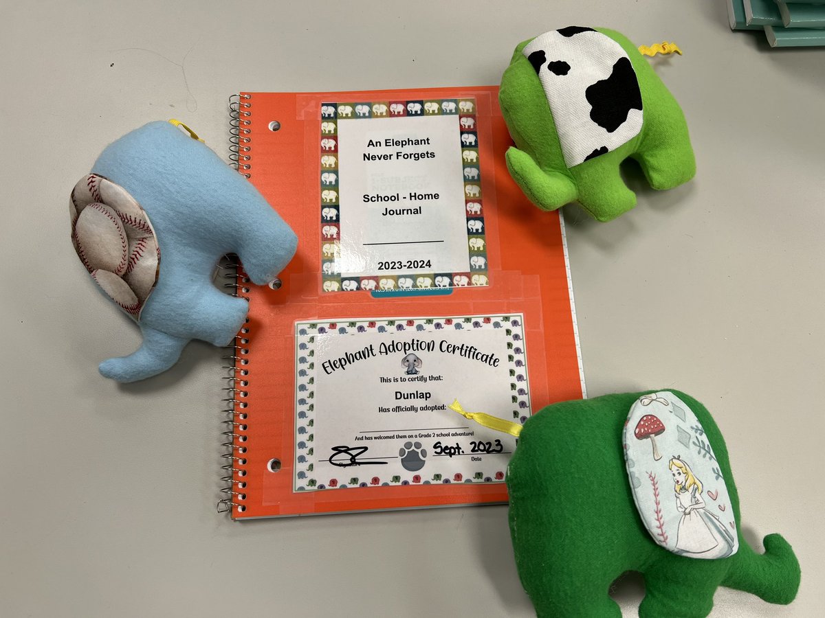 KiserClass's tweet photo. On Fridays, learners snuggle their adopted elephants while they write a letter to their guardians about our week at school. It is a special opportunity for parents to learn about our days while watching learners grow as writers. #ElephantJournal #ElephantNeverForgets https://t.co/FgZCnvZGOw