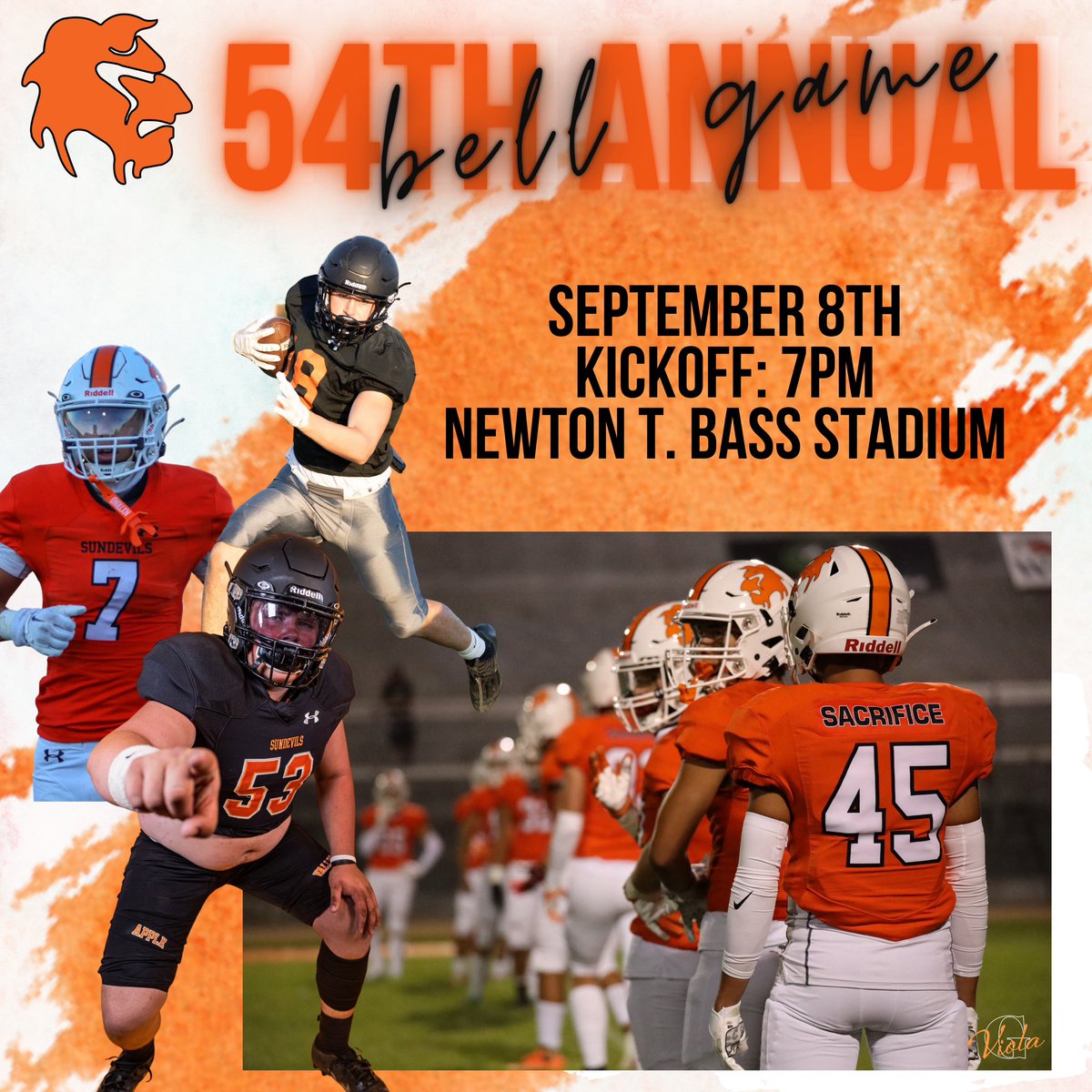 AVSunDevilFB's tweet photo. Tonight is the night! Join us for the 54th Annual Bell Game. 7pm Home Game. #12Peat
•
#GoDevils #BellGame #DingDong #AVvsVV #BellGameXII #12Peat #CollegeBound #NCAA #Athlete #Football #Sports #SoCal #DoRight #DoYourBest #DoUntoOthers @avhs_news @avusd https://t.co/URyAU8Ins4