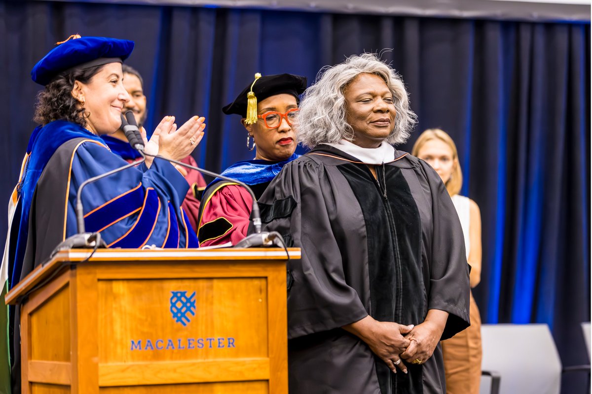 Macalester's Opening Convocation officially kicked off the academic year with a keynote from Educational Studies Chair Brian Lozenski, the presentation of an honorary degree to civil rights pioneer Leona Tate, and a community lunch to celebrate students' return to campus. #HeyMac