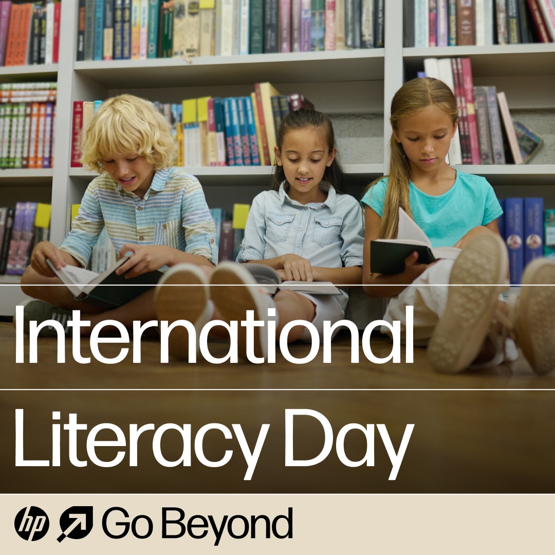 It’s International #LiteracyDay – an important day marking the power of literacy.

Literacy reduces poverty, strengthens #Equality, and empowers people to pursue their dreams. @HP + @girlrising know this – and together we're continuing to lift-up millions of students & teachers.