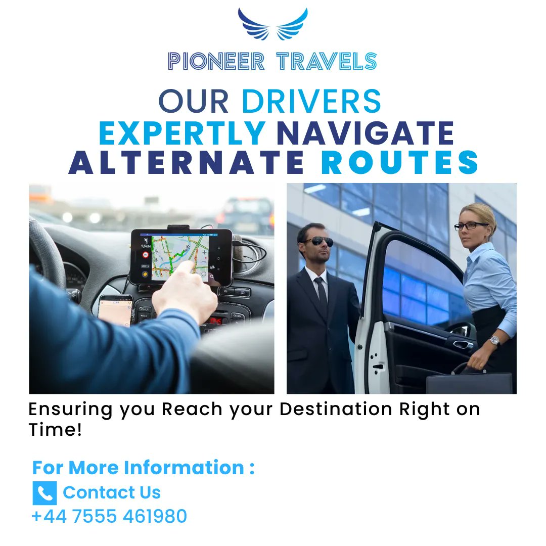 Pi0neerTravels's tweet photo. Our drivers expertly navigate alternate routes
Ensuring you reach your destination right on time!

Contact us
https://t.co/P8fk2STV3L
.
#pioneertravels #pioneertravelstheworld #FridayFeeling #BTSV #ROSÉxRIMOWA #QueenElizabethII #OnTimeArrivals #ExpertDrivers #EfficientNavigation https://t.co/MY5ciW4XjG
