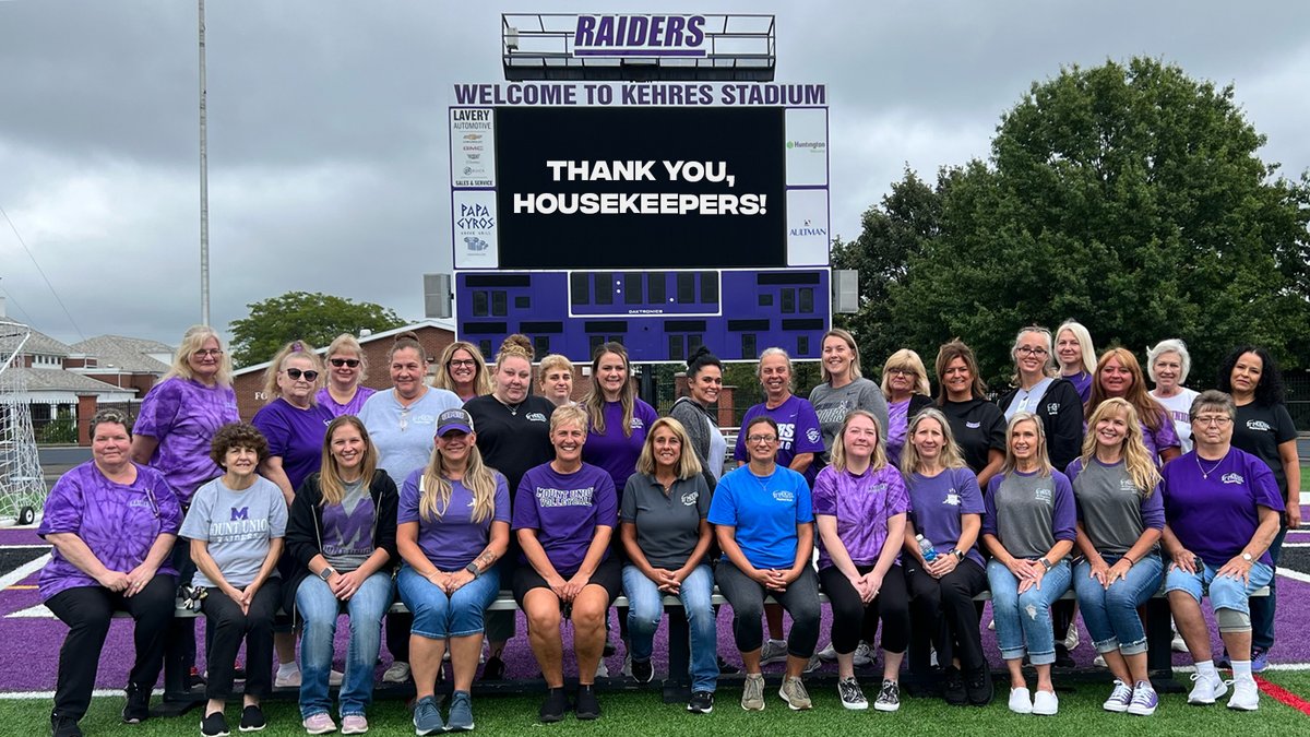 Happy Housekeepers Week! Thank you to all of our housekeepers for their hard work and dedication in making our campus beautiful and clean! #GoMountGo