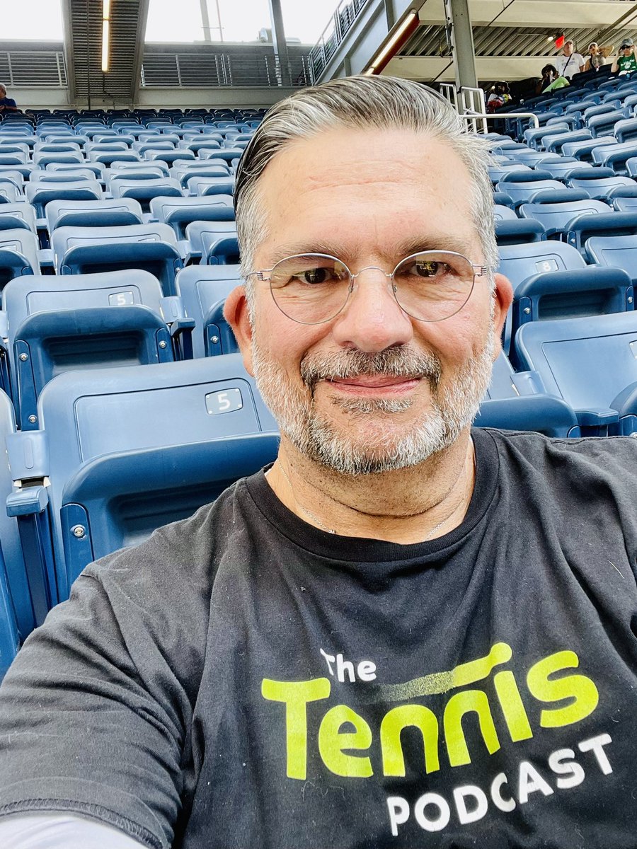 I’m Looking for the Pod team! <a href="/TennisPodcast/">The Tennis Podcast</a> <a href="/DavidLawTennis/">David Law</a> <a href="/CWhitakerSport/">Catherine Whitaker</a> <a href="/MattRobertsTTP/">Matt Roberts</a> Forget the players. Well not really, lol. I’m wearing my t. I agree this time <a href="/CWhitakerSport/">Catherine Whitaker</a> it truly is🔥af. How about doing my show intro live? I’m here all day!