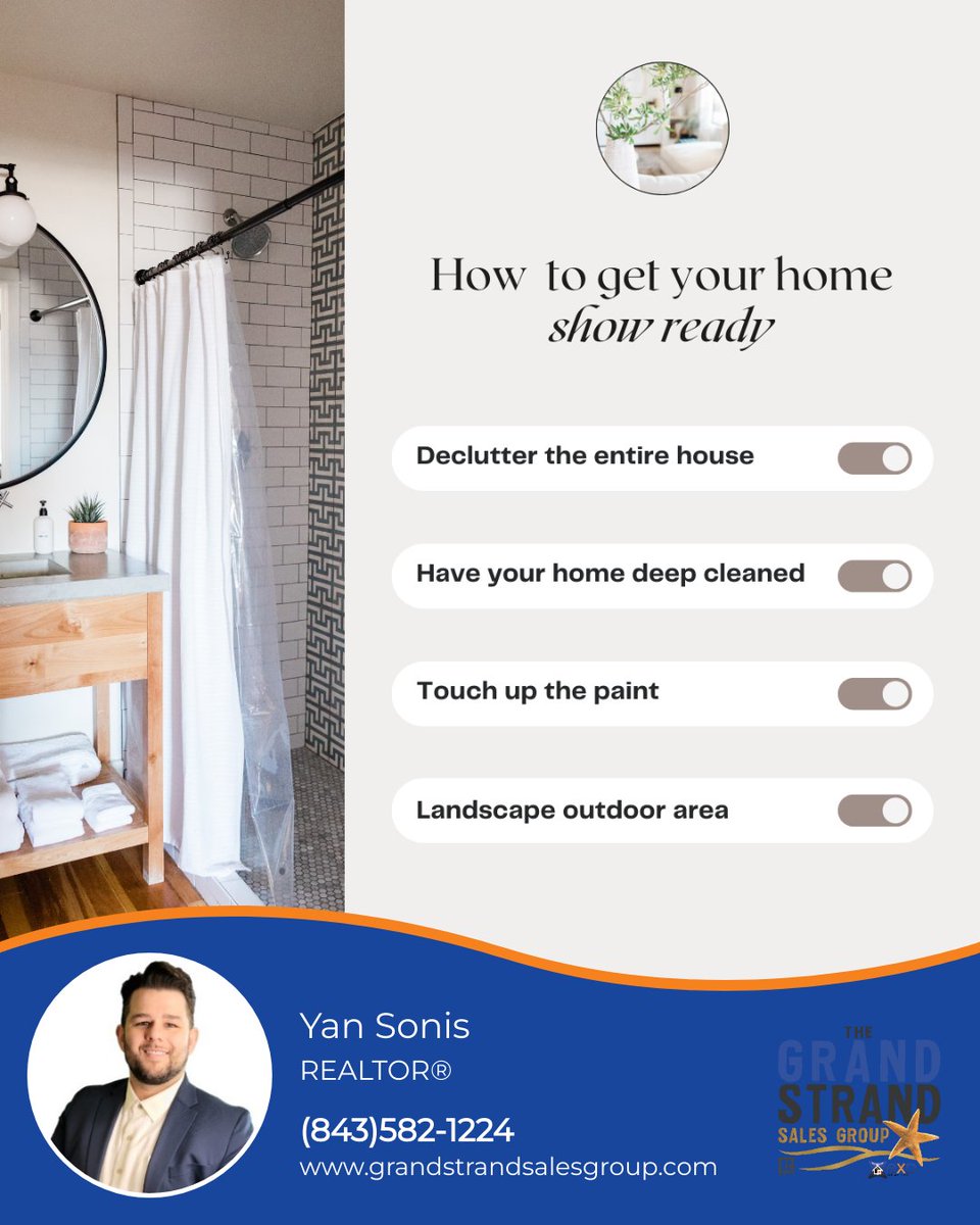 YanSonisRealtor's tweet photo. Ready to sell your home? Let's make it shine ✨ before hitting the market. 

From decluttering to adding a touch of fresh paint, this checklist will guide you to get your home show-ready. https://t.co/ZeBmLS4rx0