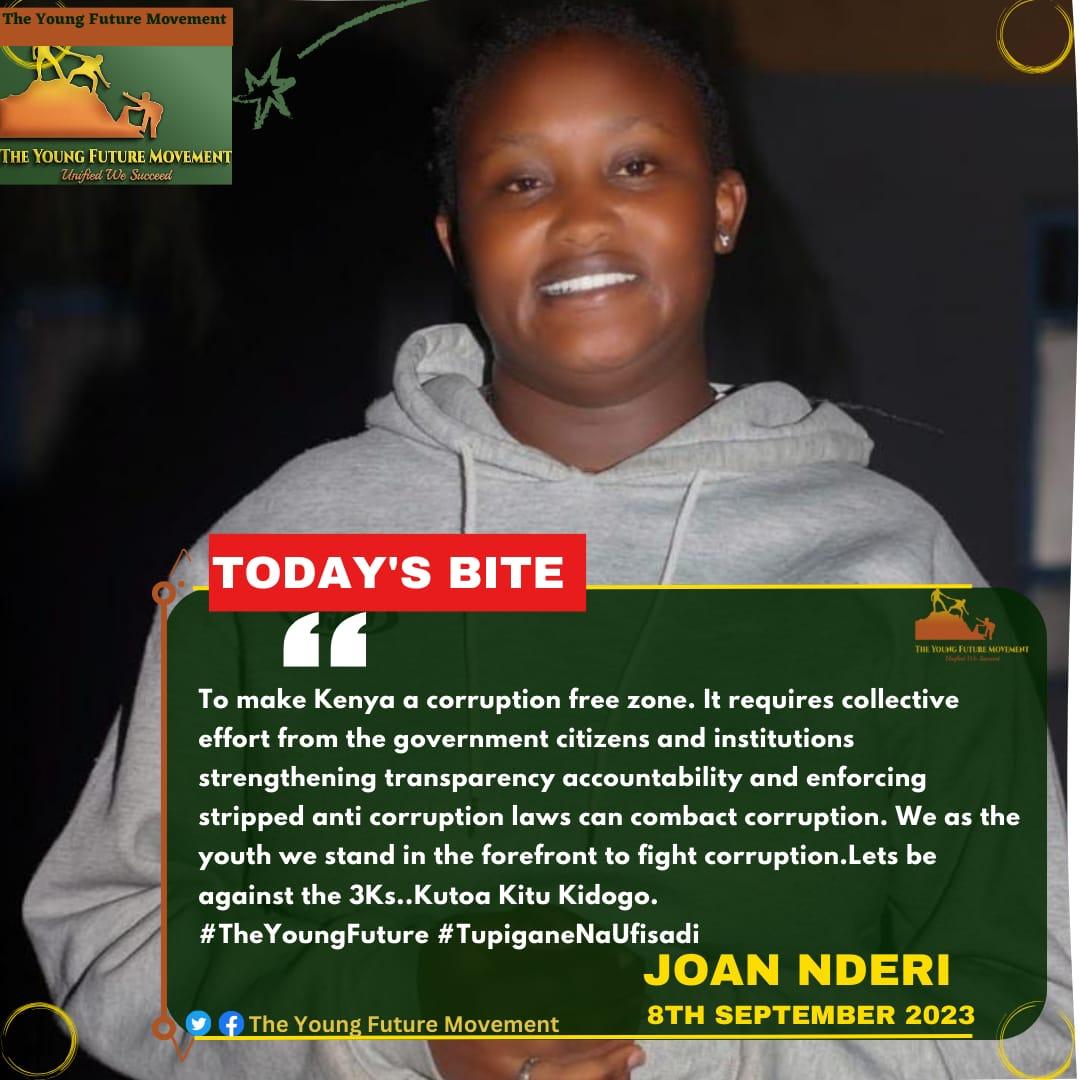 Mutitu_Njoroge's tweet photo. Encourage transparency in public procurement processes to prevent corrupt practices. #TupiganeNaUfisadi #TheYoungFuture https://t.co/mJrxK0c0L8