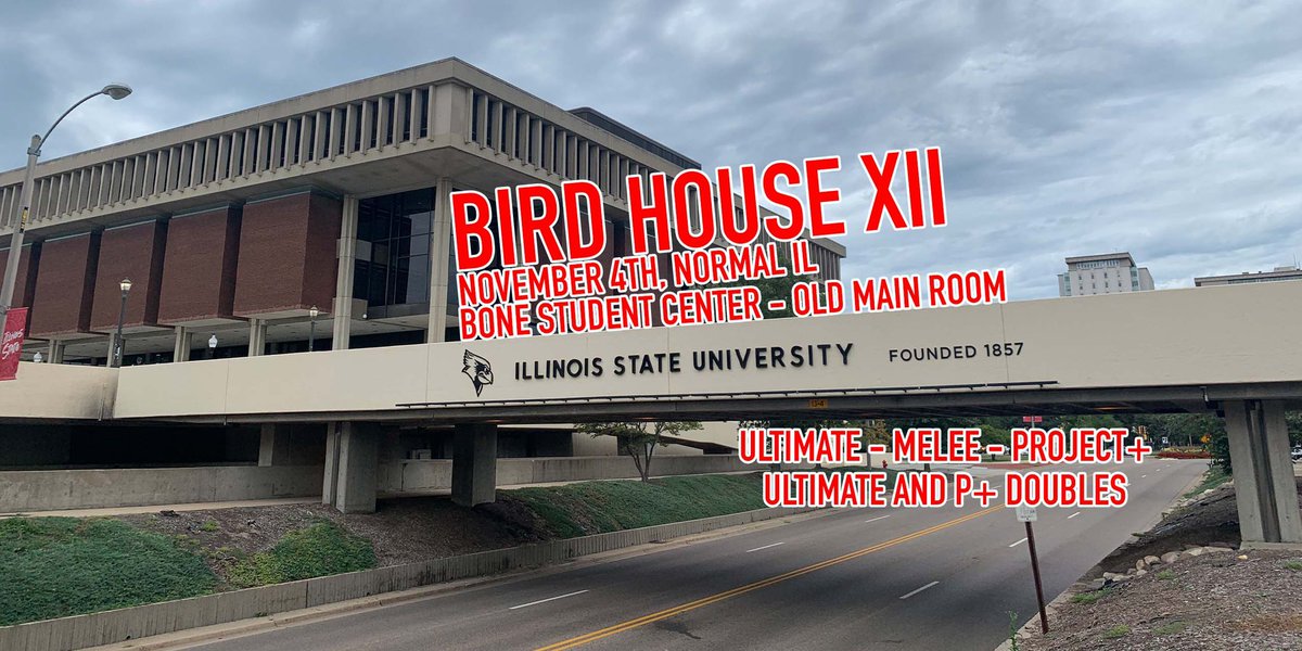 After over a year of no ISU-specific events, the ISU Smash club is proud to announce that we are BACK, with Bird House XII, Jed12’s Bday edition!

Featuring Ultimate, Melee, &amp; P+, it’s gonna be a good time 🥳

Be sure to pre-reg at the link below and get that early bird discount!