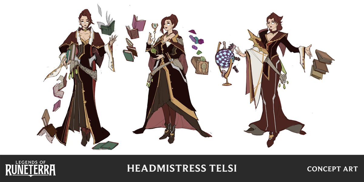 Since Headmistress Telsi is finally getting released as a card, here is her concept art from Kudos Production 