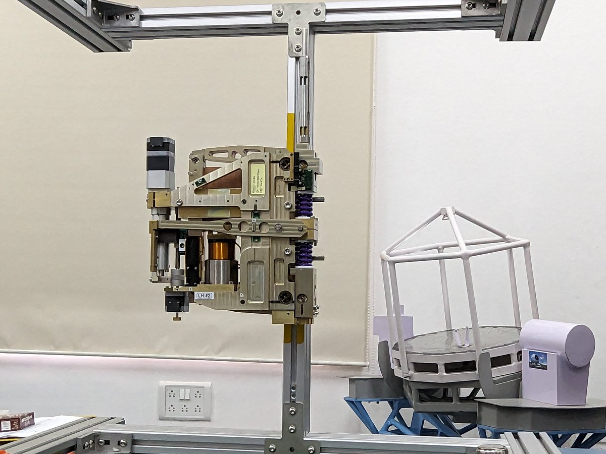 One more milestone✅
Successful completion of TMT M1CS Actuator Assembly Training &amp; Procedure Verification by #IndiaTMT engineers
<a href="/MaheshD9398/">Mahesh D Dalavi</a> <a href="/Debanja72508864/">Debanjan Mandal</a>
<a href="/pgdeshmukhiia/">Prasanna Deshmukh</a>

This activity was carried out at India-TMT laboratory of <a href="/IIABengaluru/">IIAstrophysics</a>.