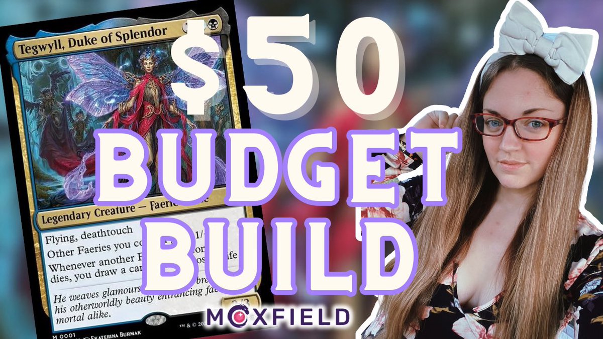 Celebrating the release day of Wilds of Eldraine with a $50 budget deck!

✨ FAERIES ✨

(All three of my preview cards are in this build 🥰)

I’d love to know what y’all think!
Check out my <a href="/moxfield/">Parrish Dyer</a> 🔗 below! ⬇️⬇️⬇️